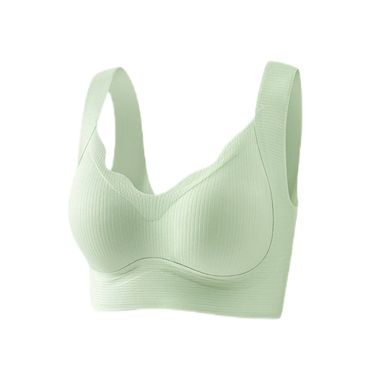 Fixed Cup Push-up Wireless Breathable Sports Tank Top Bra