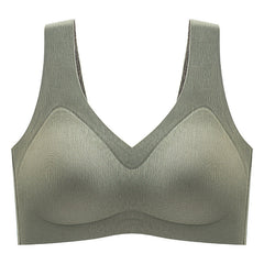 High Support Sports Bra Supportive V-Neck Wireless Sports Bras