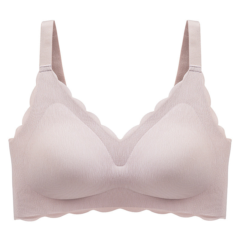 Summer Thin No Steel Ring Underwear Gathered Seamless Full-Coverage T-Shirt Bra