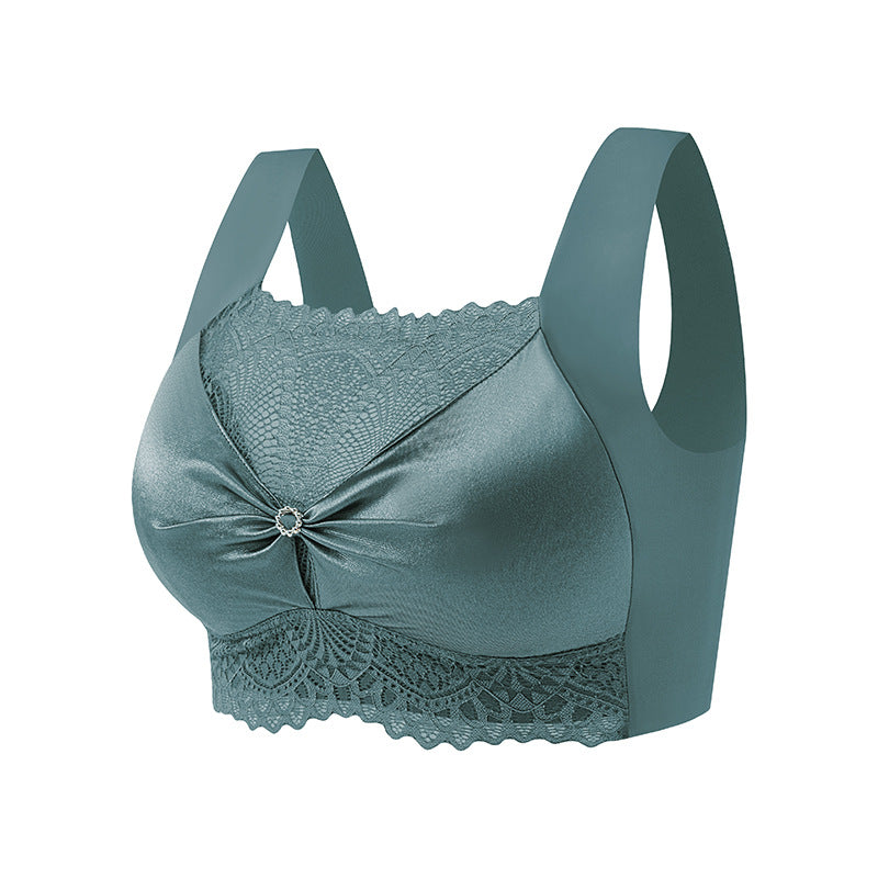 push-up lace backless bra