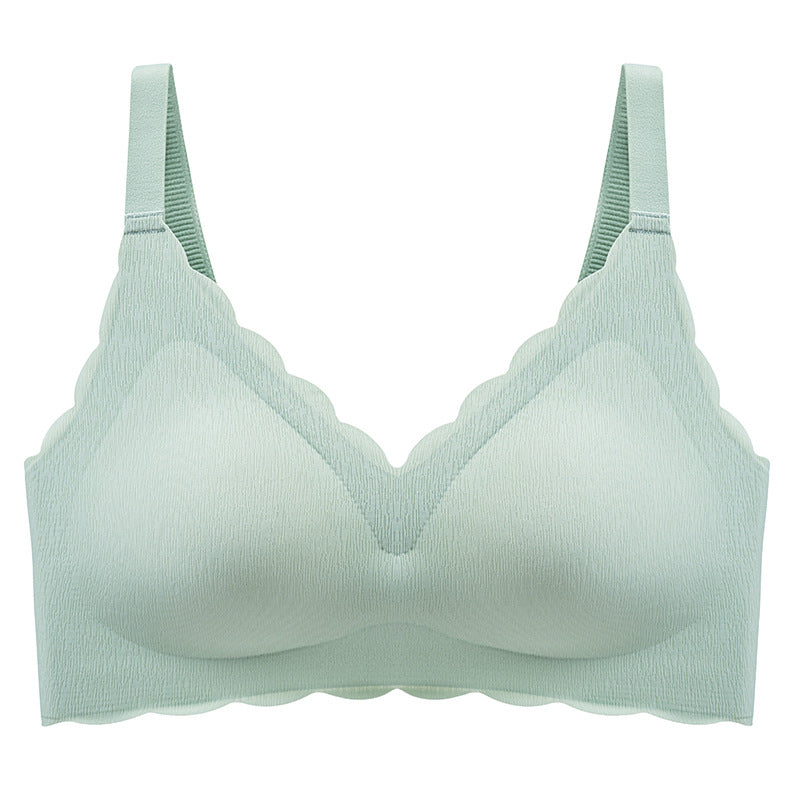 Summer Thin No Steel Ring Underwear Gathered Seamless Full-Coverage T-Shirt Bra