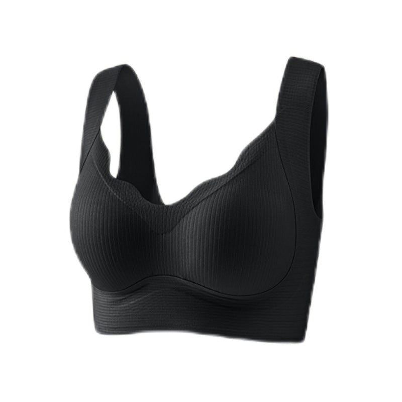 Fixed Cup Push-up Wireless Breathable Sports Tank Top Bra
