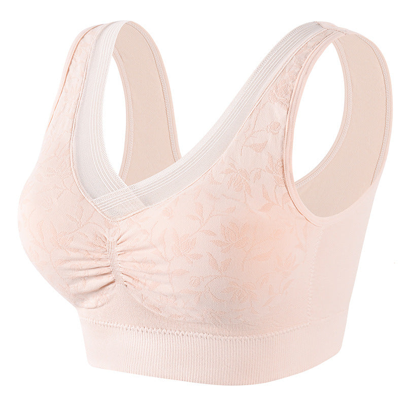 cotton breathable plus size vest style bra
