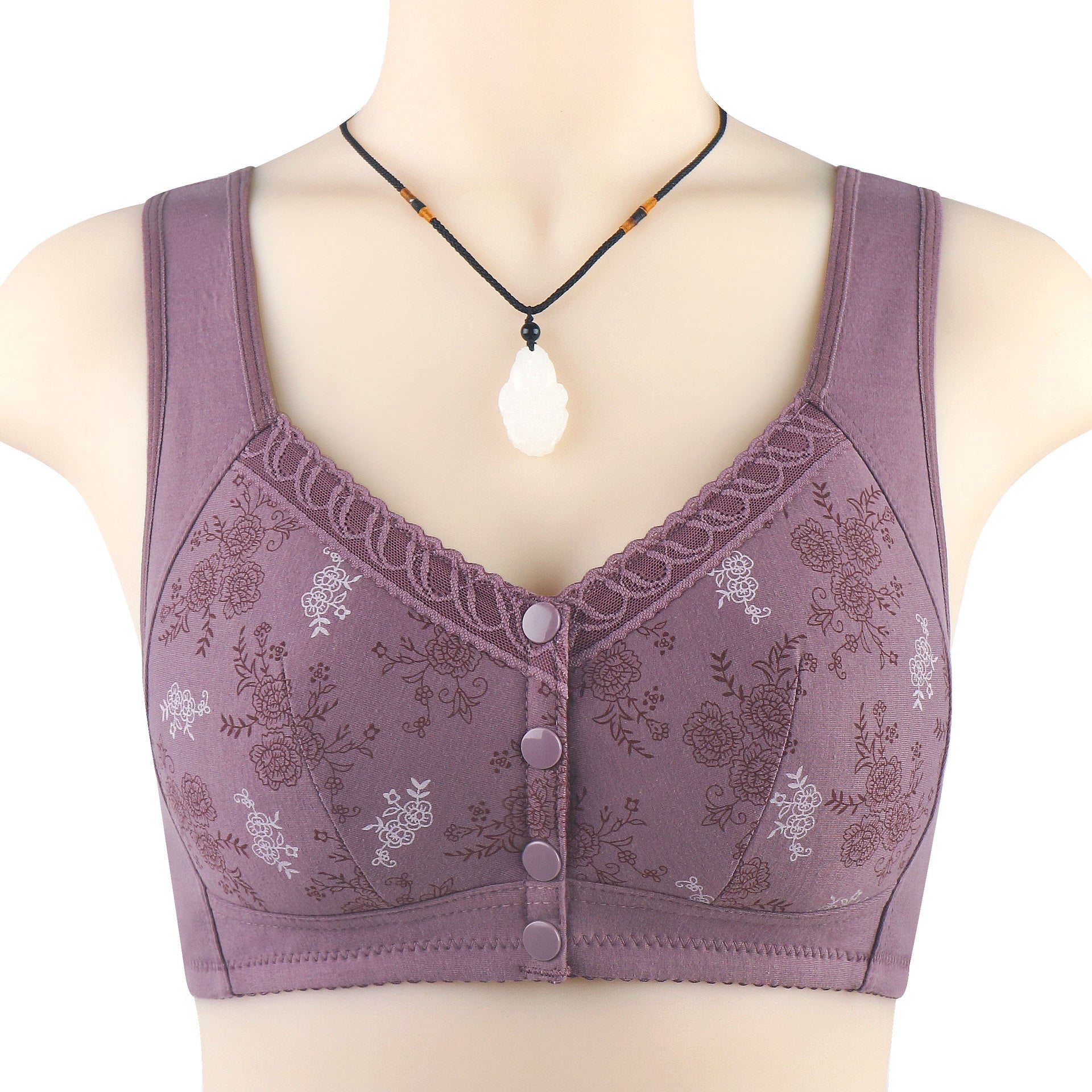 wireless wide shoulder plus size bra