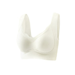 Fixed Cup Push-up Wireless Breathable Sports Tank Top Bra