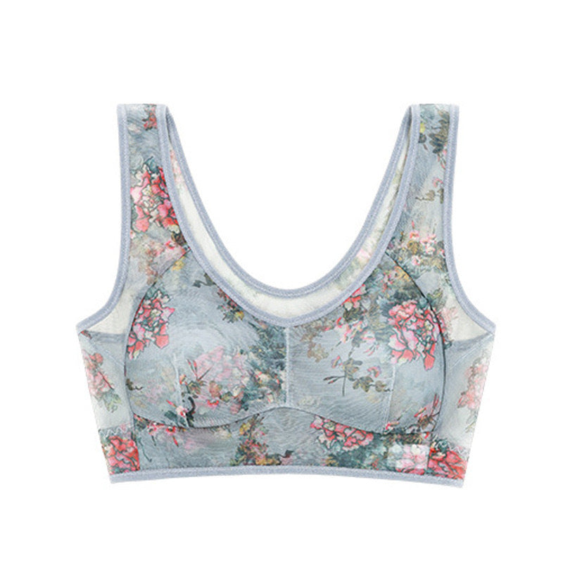 Women Ink Printing Vest Brassiere