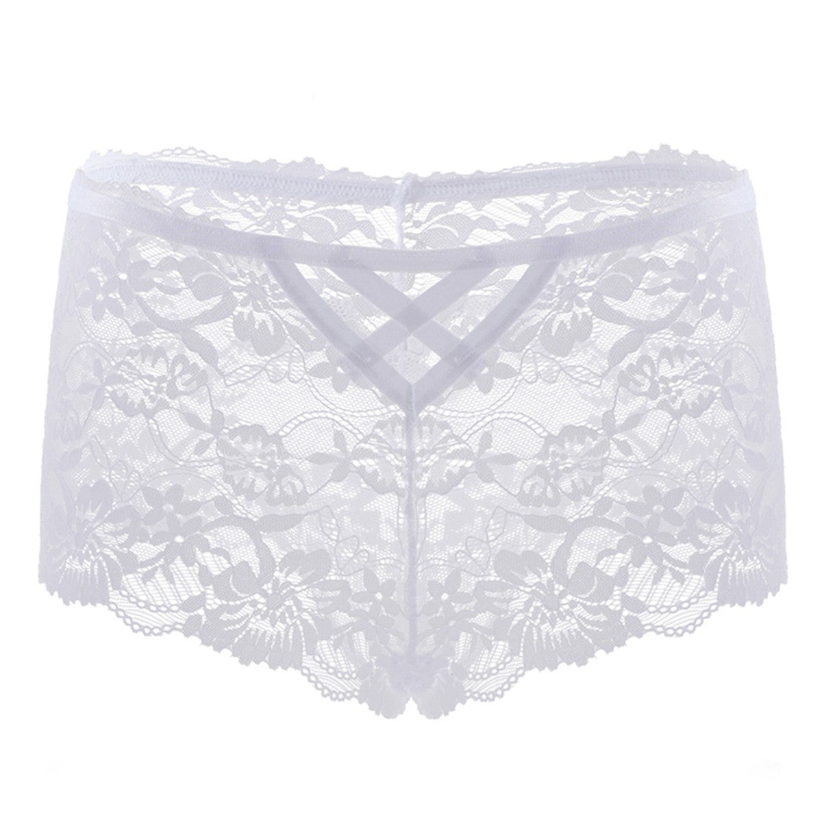 hollow lace cross straps briefs Boyshort