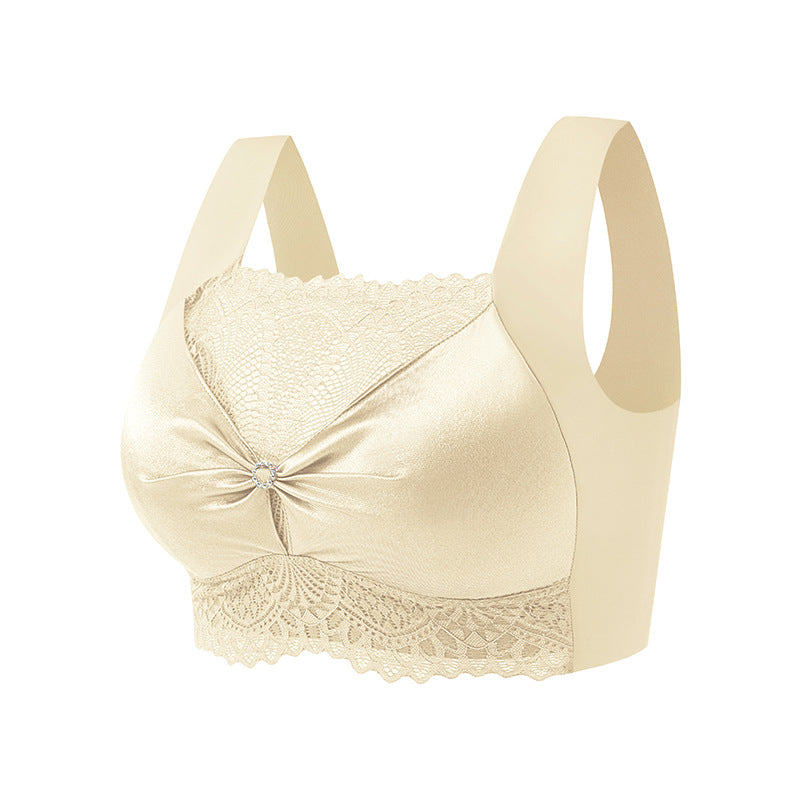 push-up lace backless bra