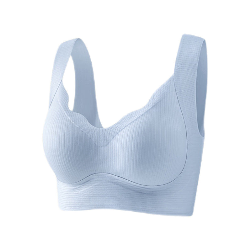Fixed Cup Push-up Wireless Breathable Sports Tank Top Bra