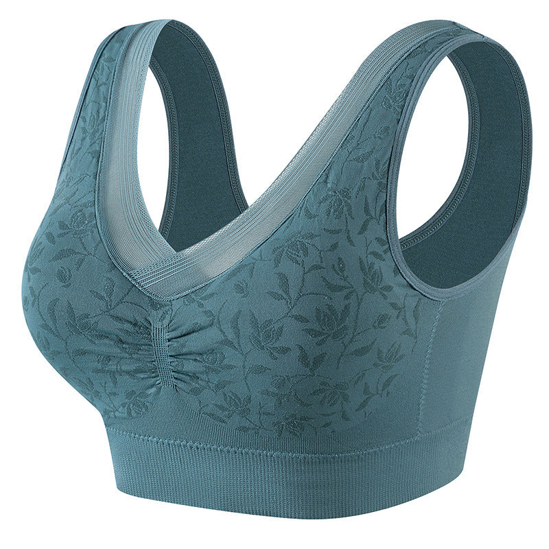cotton breathable plus size vest style bra