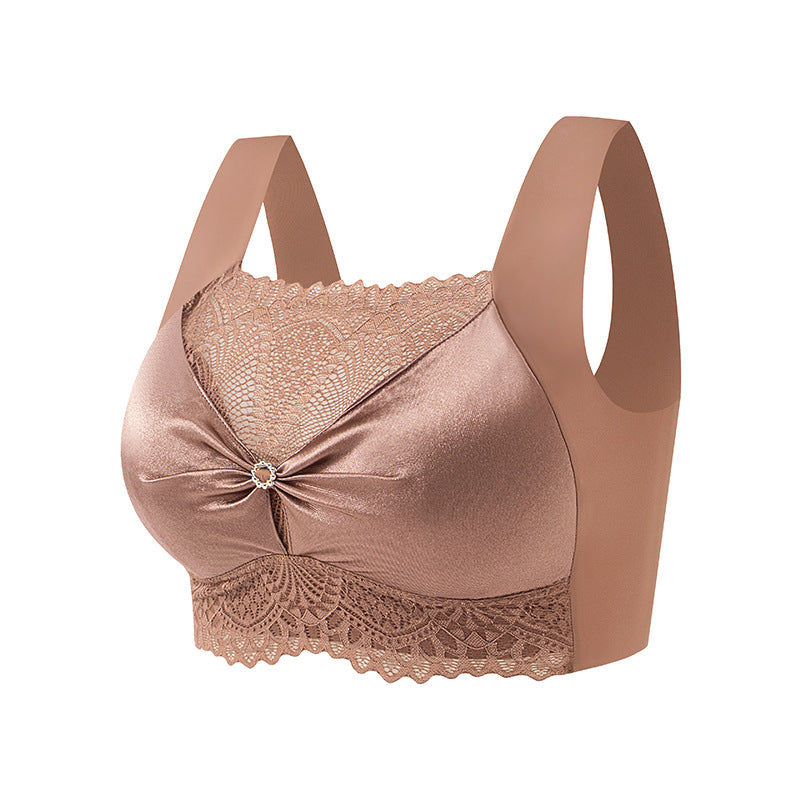 push-up lace backless bra