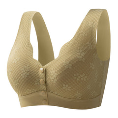 Front Button Wireless Large Size Tank Top Bra