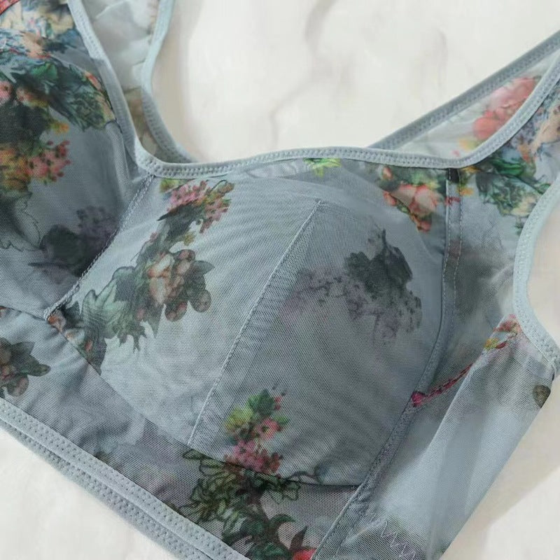 Women Ink Printing Vest Brassiere