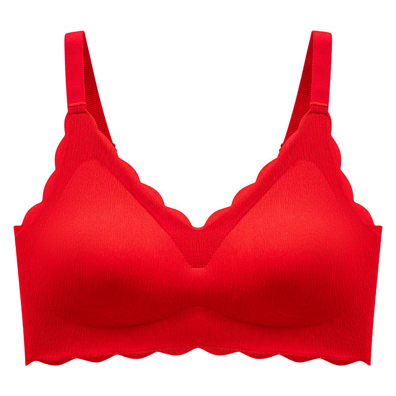 Summer Thin No Steel Ring Underwear Gathered Seamless Full-Coverage T-Shirt Bra