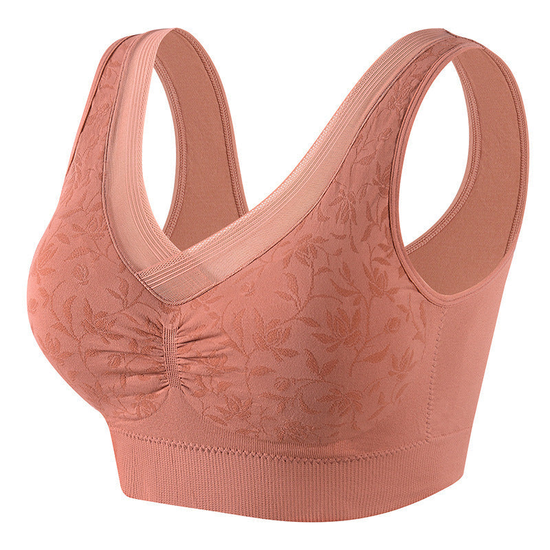 cotton breathable plus size vest style bra