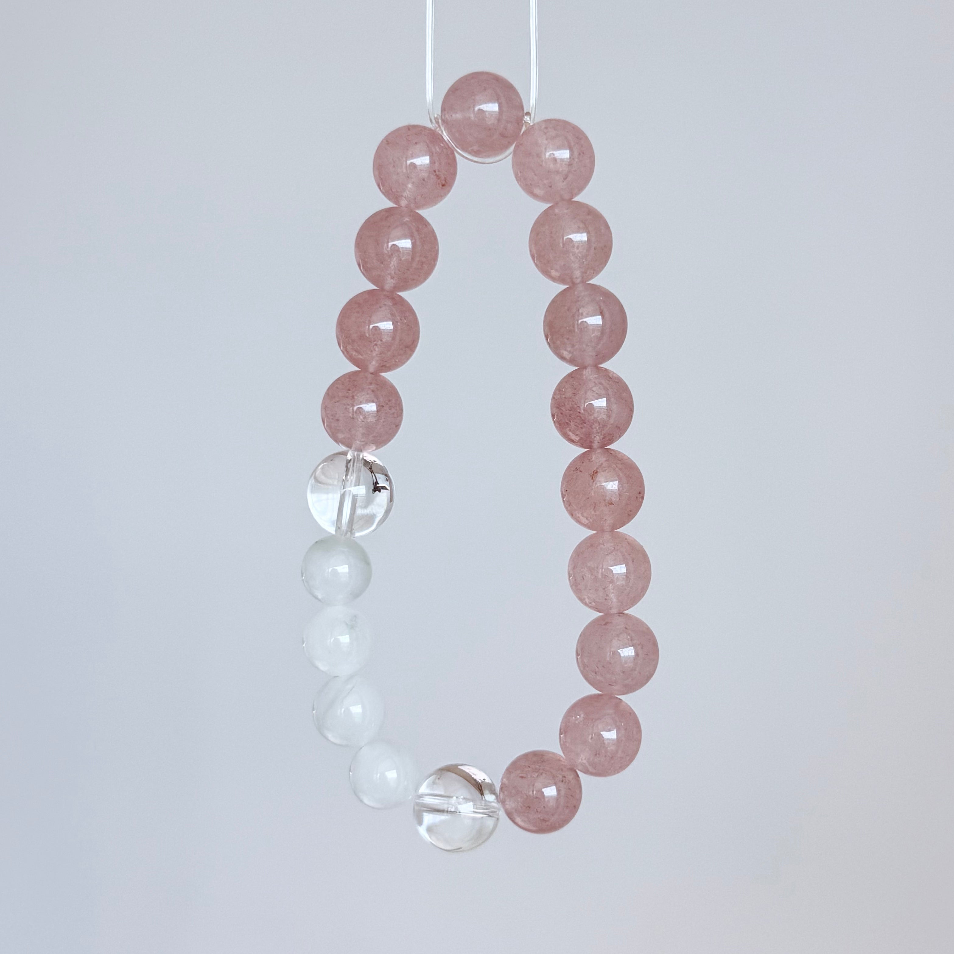Strawberry Quartz & Aventurine Bracelet