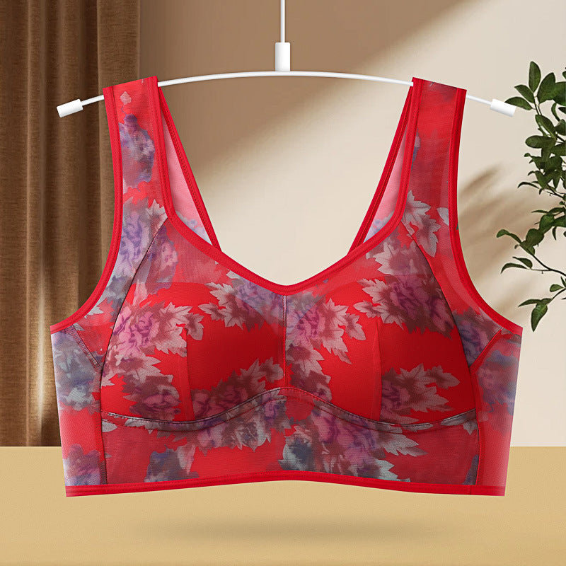 Women Ink Printing Vest Brassiere
