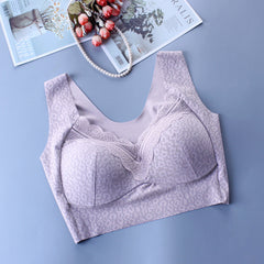 Thin Wireless Side Push Up Large Size Bra