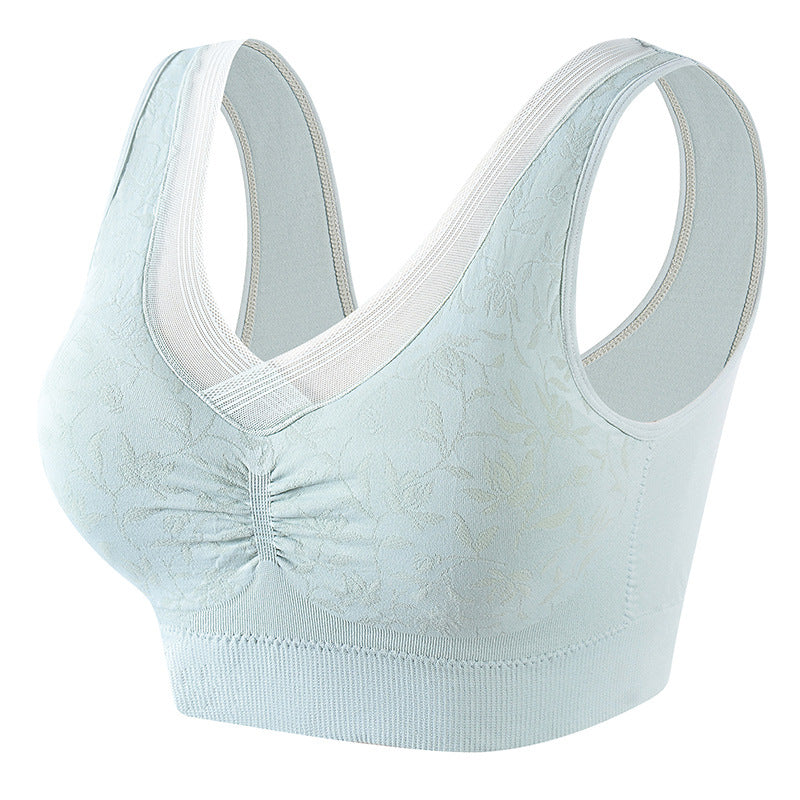 cotton breathable plus size vest style bra