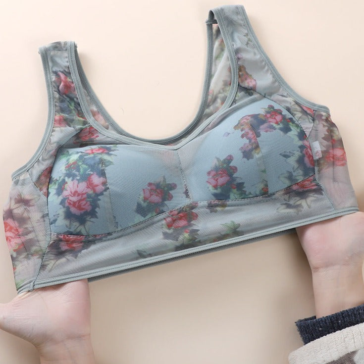Women Ink Printing Vest Brassiere