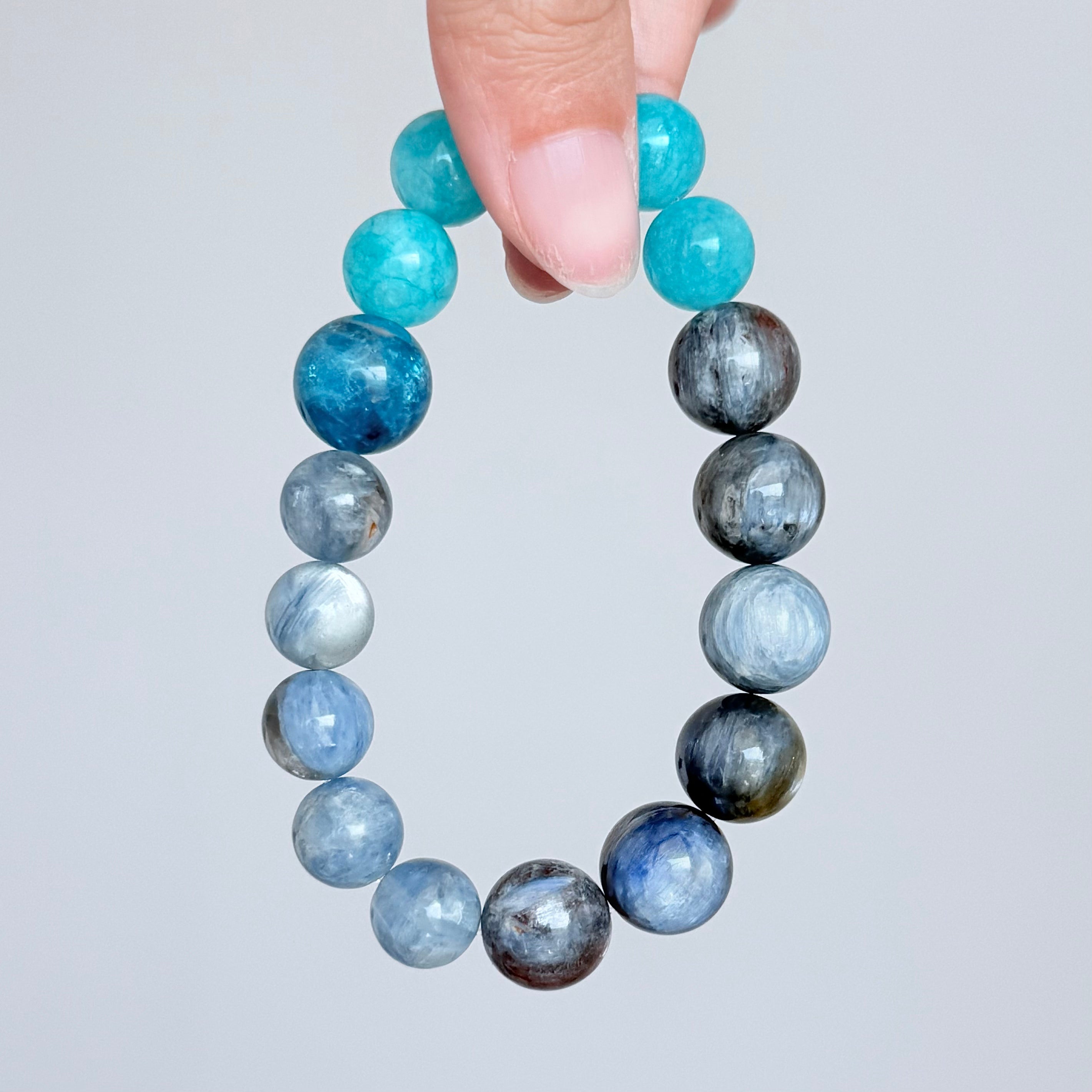 Blue Apatite & Sodalite Crystal Bracelet