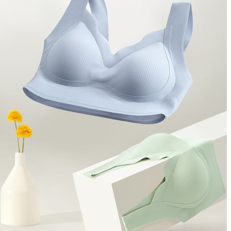 Fixed Cup Push-up Wireless Breathable Sports Tank Top Bra