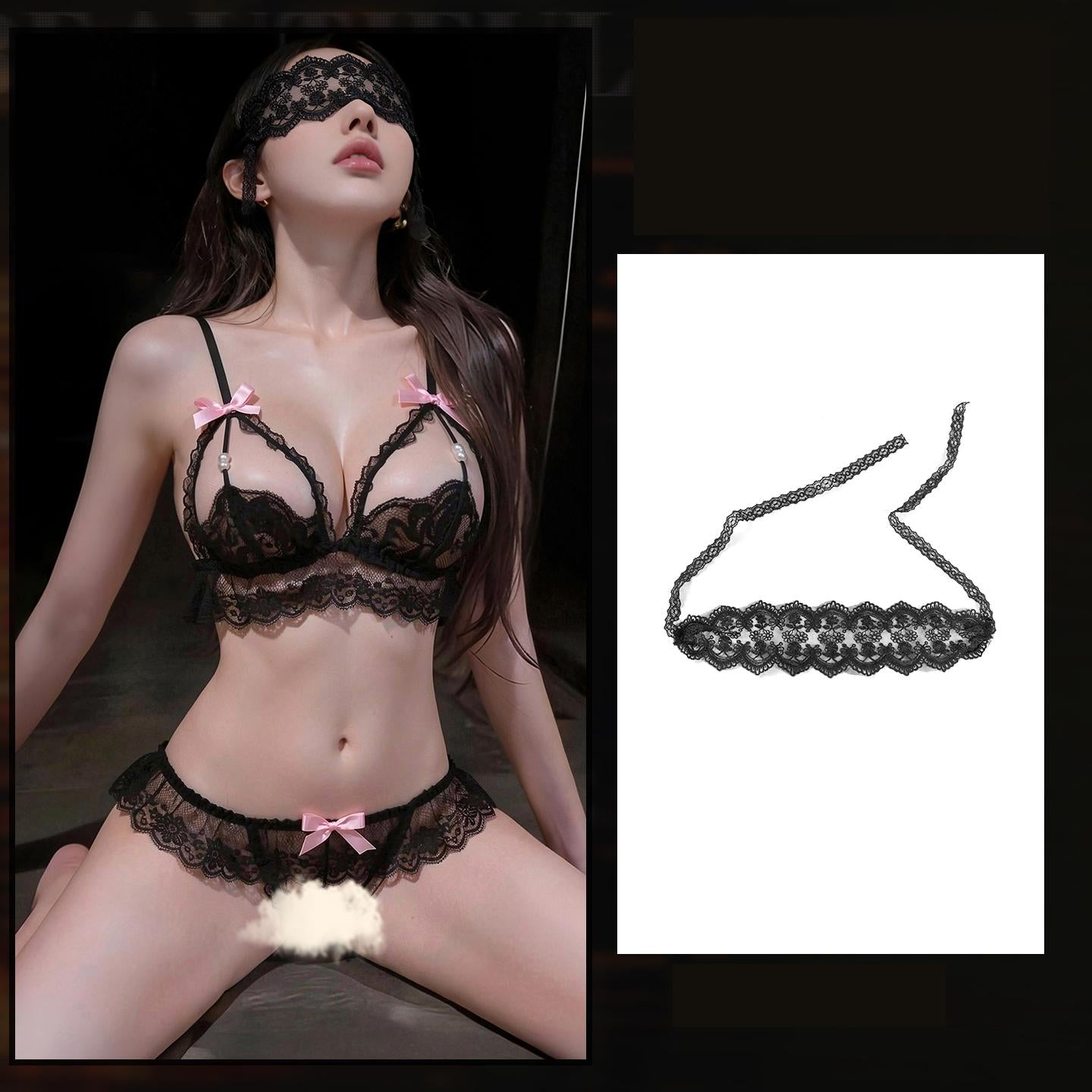 Lace Three-Point Lingerie