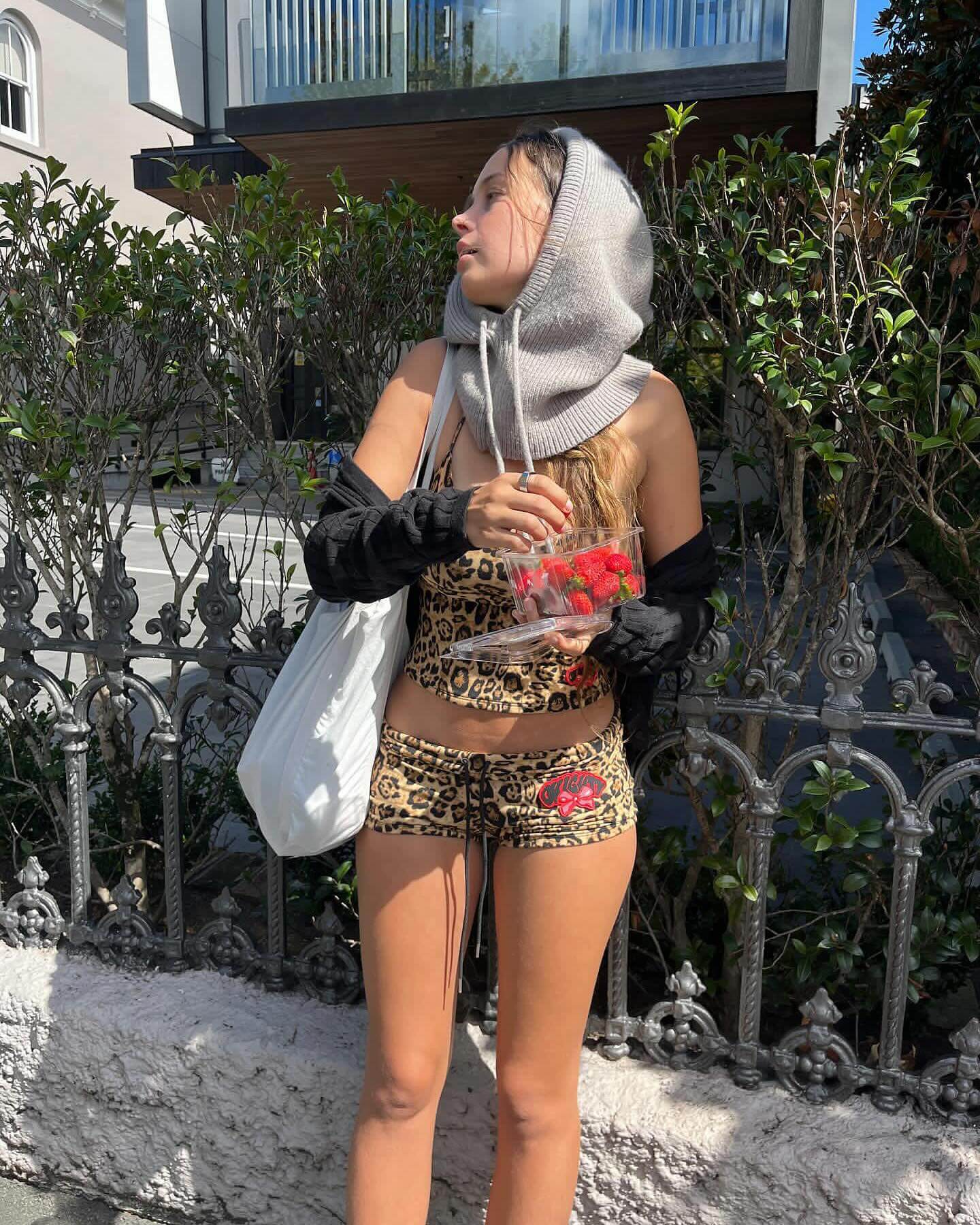 Leopard Print Halter Sling Ultra Short Hot Pants