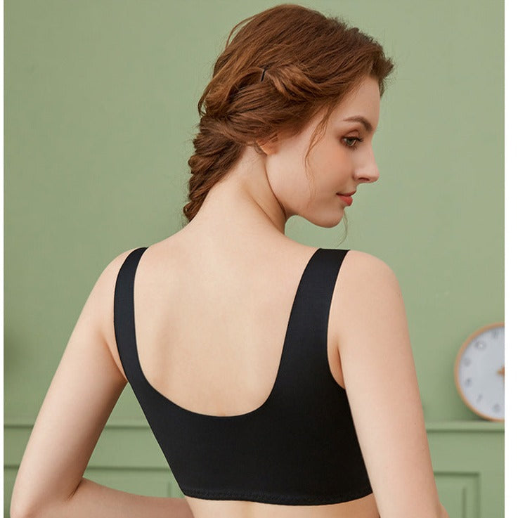 Thin Front Button Lightweight Push-up Comfortable Bra