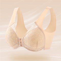 Front Closure Push Up Seamless Extra-Elastic Breathable Wireless Brassiere