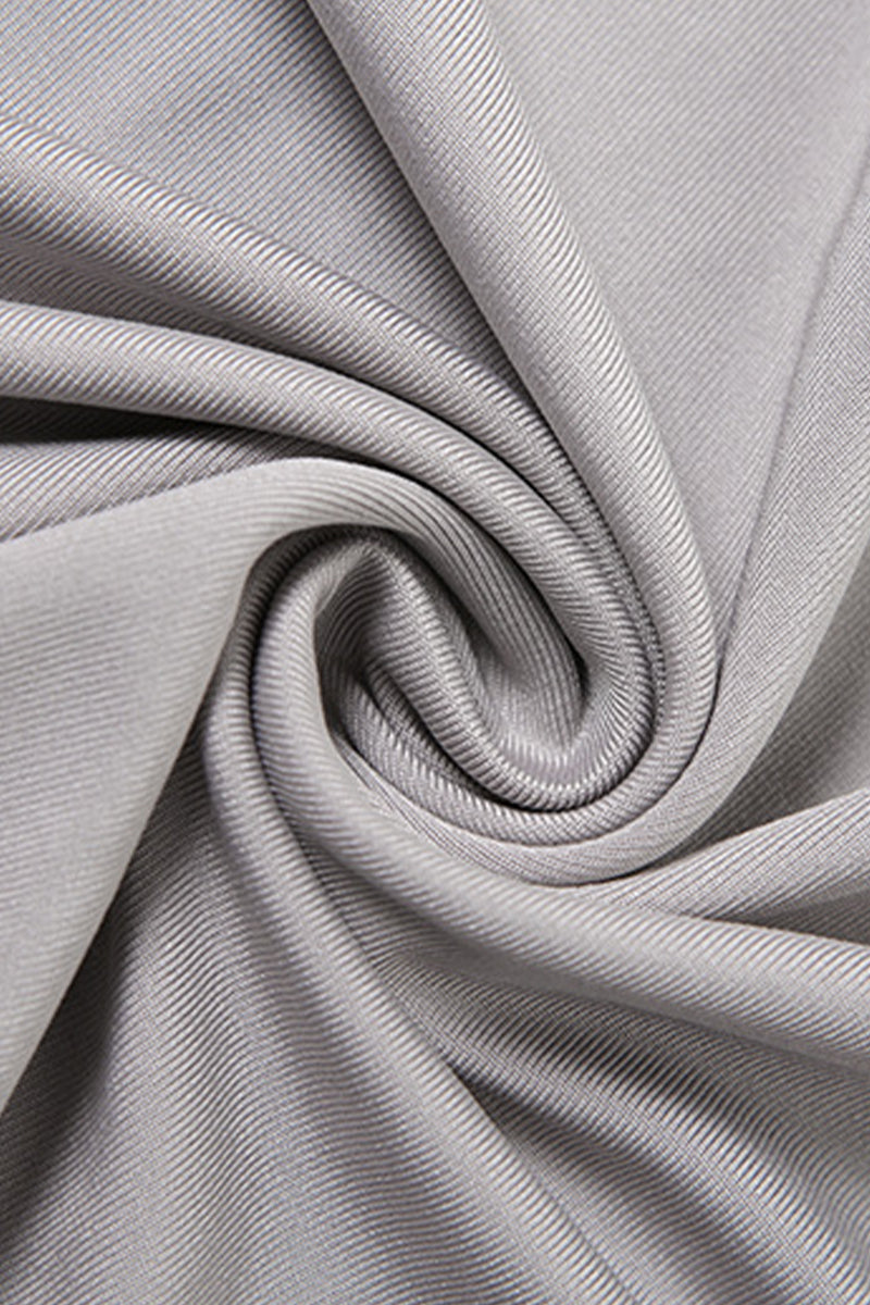 Solid Fold Asymmetrical V Neck One Step Skirt Dresses
