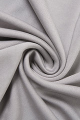Solid Fold Asymmetrical V Neck One Step Skirt Dresses