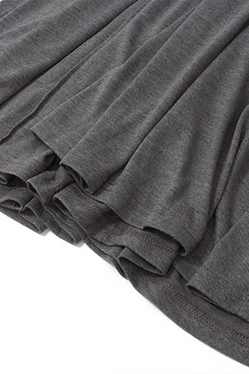 Street Backless Pleated Mandarin Collar Pleated Dresses