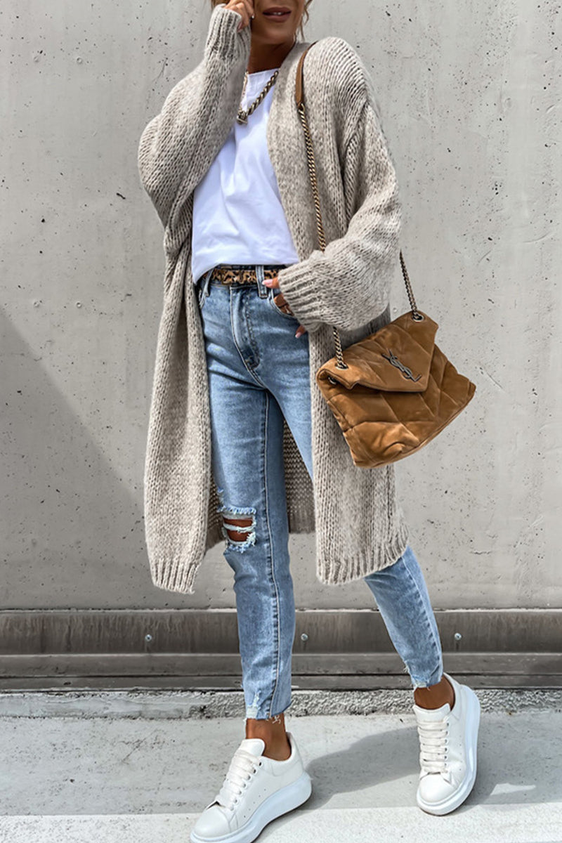 Weave Cardigan Collar Cardigans(3 Colors)
