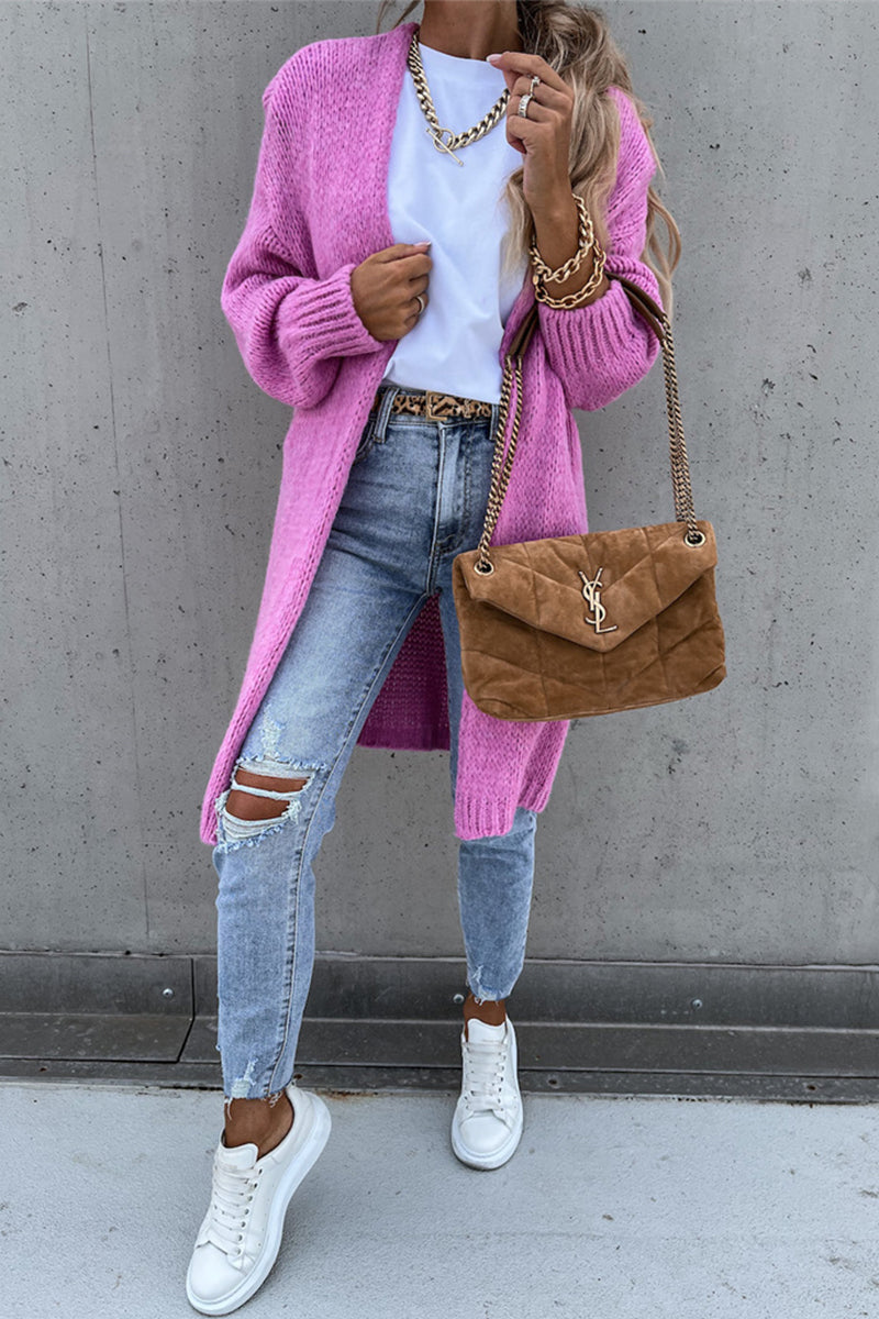 Weave Cardigan Collar Cardigans(3 Colors)