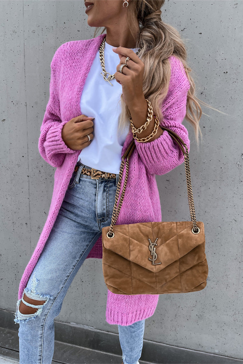 Weave Cardigan Collar Cardigans(3 Colors)