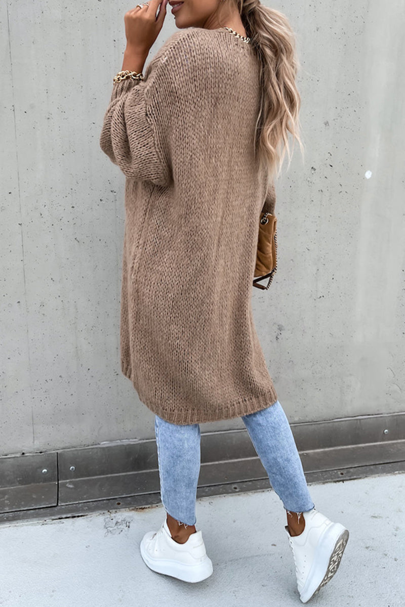 Weave Cardigan Collar Cardigans(3 Colors)