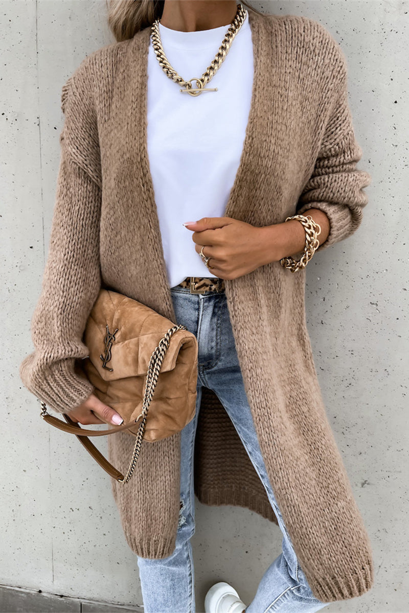 Weave Cardigan Collar Cardigans(3 Colors)