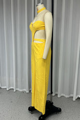 Daily Hollow Out Pocket Strapless Skinny Jumpsuits