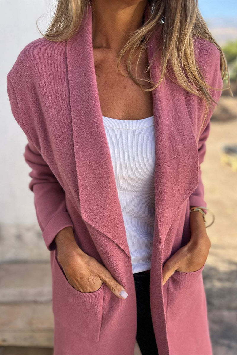 Pocket Turndown Collar Outerwear(5 Colors)