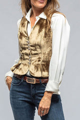 Buttons V Neck Tops(No shirt)(3 Colors)
