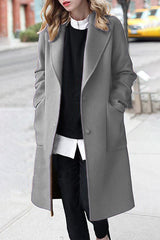 Casual Street Pocket Turn-back Collar Outerwear(3 Colors)