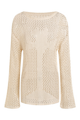 Solid Color Hollow Out O Neck Sweaters(5 Colors)