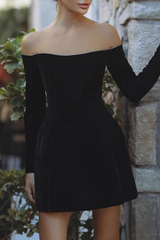Rhinestone Decor Off Shoulder Princess Dresses