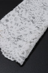 Lace See-Through Strap Design V Neck Lace Dress Dresses