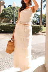 Lace Up Halter Sleeveless Two Pieces(4 Colors)
