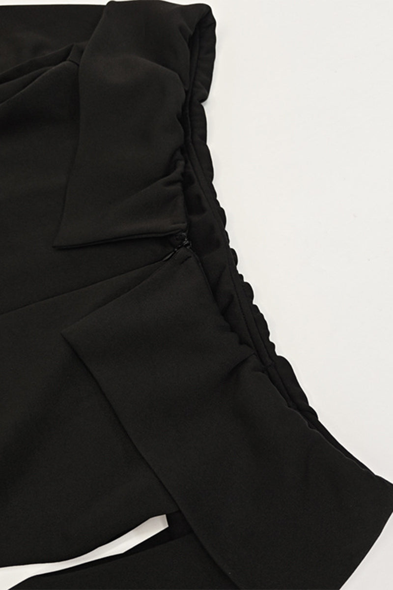 Patchwork Off Shoulder A Line Dresses(3 Colors)