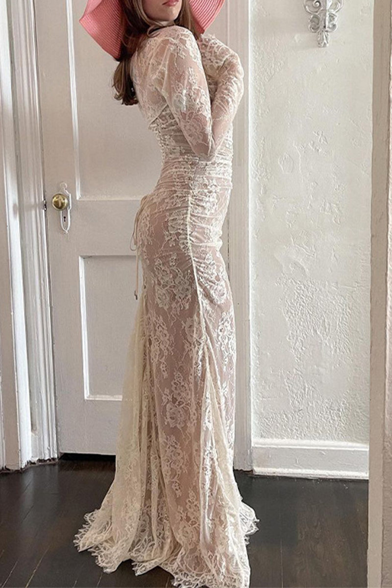 Solid Color Lace Strap Design Sleeveless Two Pieces