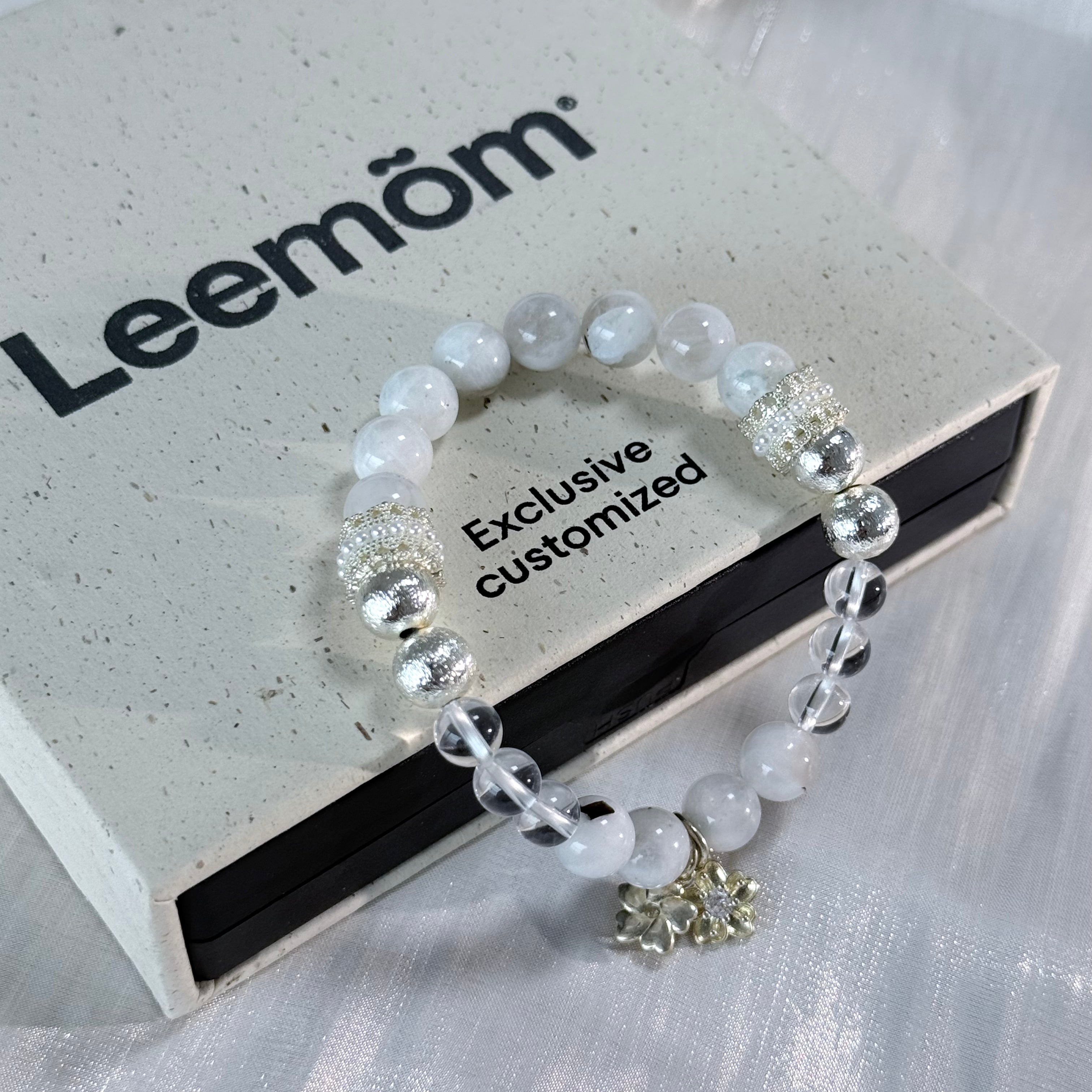 Gentle Growth Bracelet | Moonstone Clear Quartz for Soft Power & Self-Love