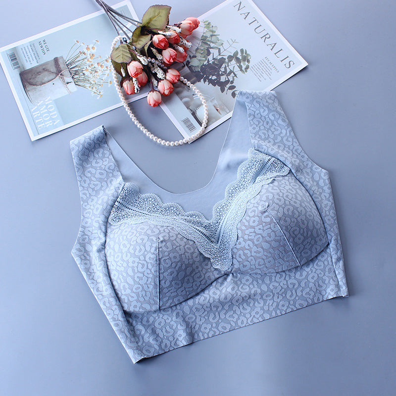 Thin Wireless Side Push Up Large Size Bra